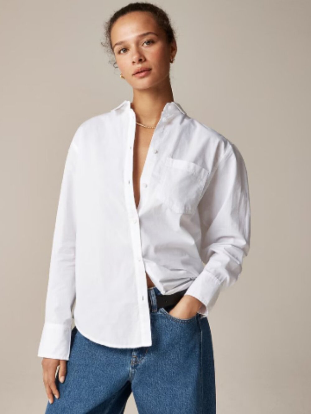 J Crew Garçon classic shirt in cotton poplin